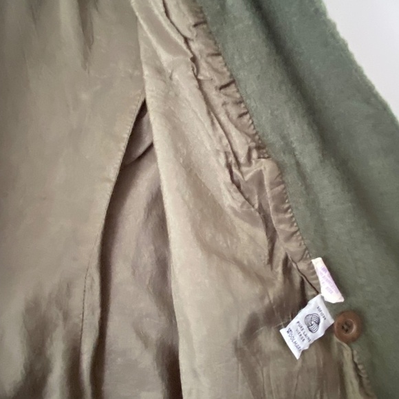 Femme De Carriere Sandra Angelozzi pure wool double breasted green jacket - Picture 8 of 13